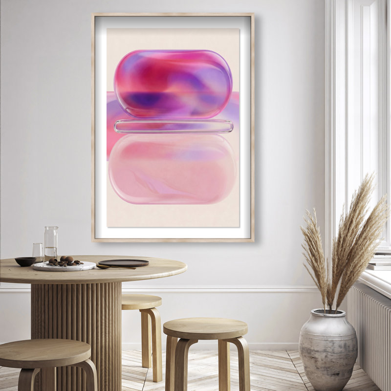 Balanced Harmony Print by Oliver Gal, 31.5"H x 21.5"W, Natural Oak Shadowbox