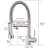 KIKO HOME Pull Down Kitchen Faucet