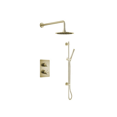 Système de douche complet thermostatique Vanika avec valve brute Vanika