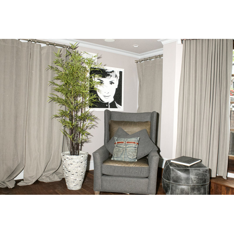 93'' Faux Bamboo Tree in Fiberstone Planter