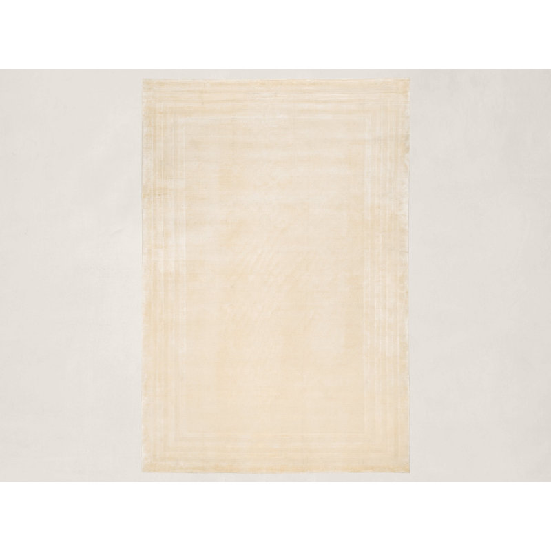 Ralph Lauren Ellington Border Wool, Viscose Geometric Rug, Rectangle 6' x 9'