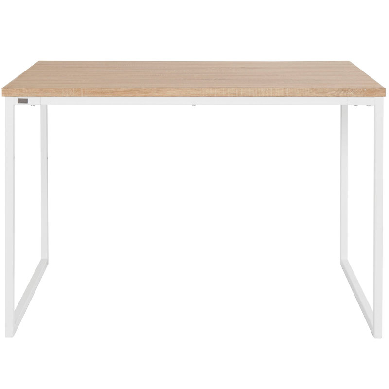 Neshaun Metal Base Dining Table, 76cm H x 80cm W x 120cm L