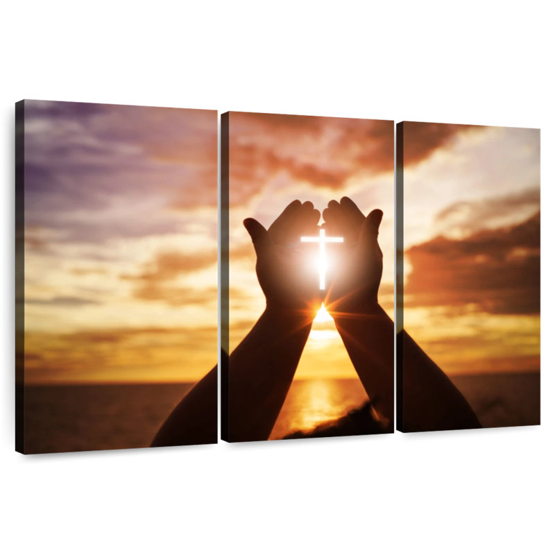 Adella Sunlight Over Cross, 20" H x 33" W