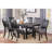 1Pc Dining Table Kitchen Breakfast Dining Room Furniture Table With Storage Shelve Rubber Wood