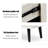 Creamy-white+Black Manufactured Wood+Metals Shoe Storage