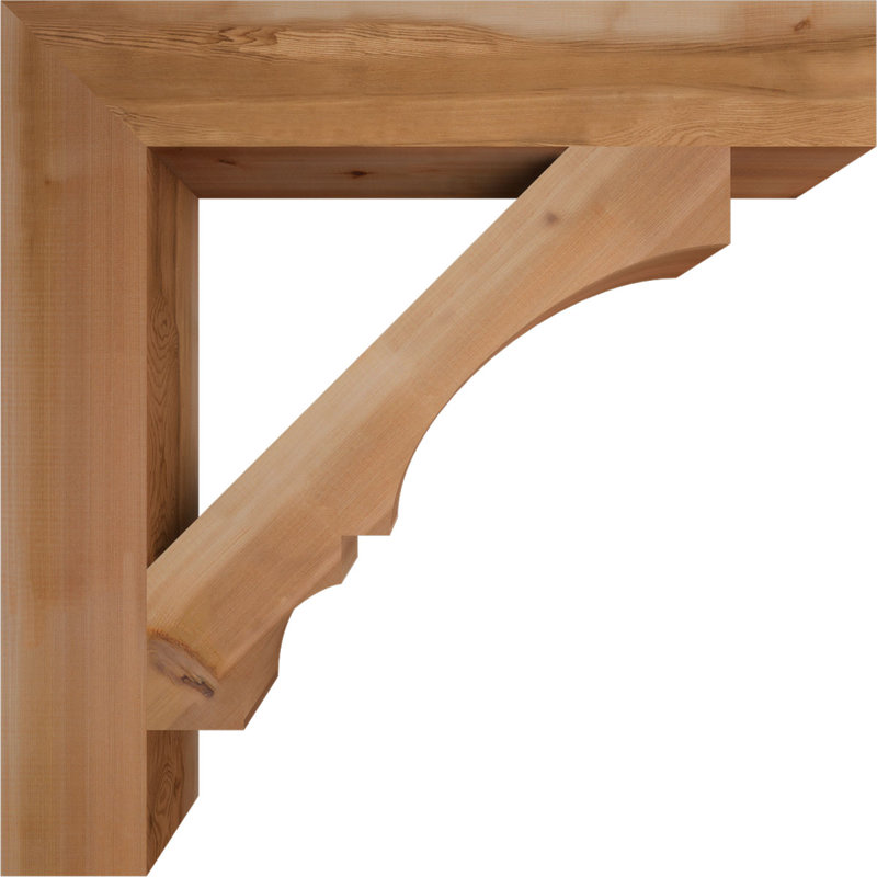 Support de bloc Balboa, L 5 1/2 po x P 36 po x H 36 po, Cèdre rouge de l'Ouest lisse