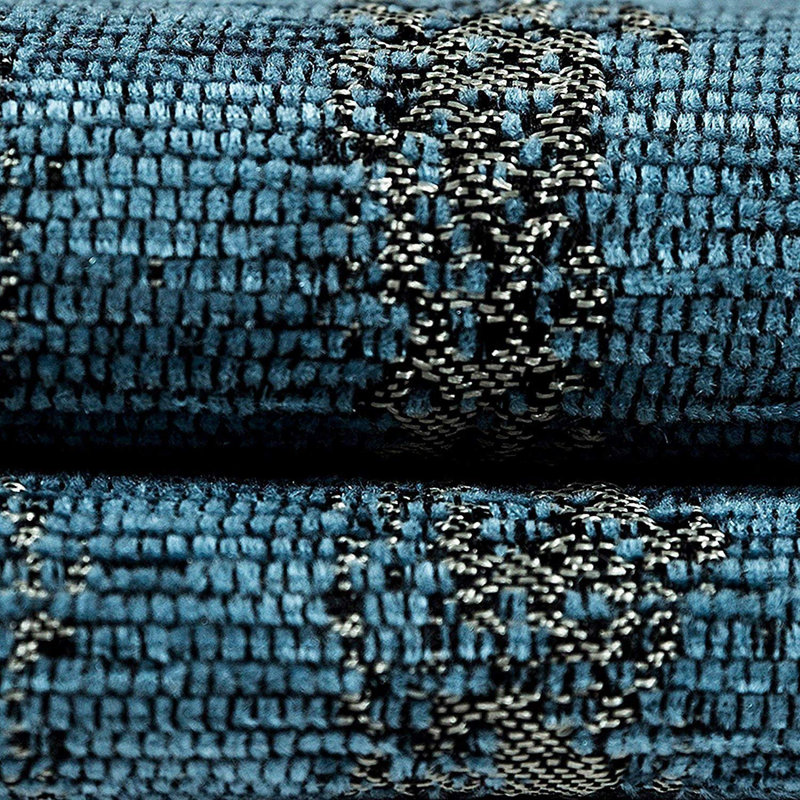 Danyale Abstract Square Cushion, Denim Blue