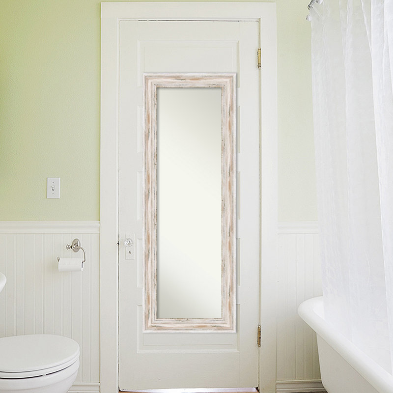 Flat Mirror, White, 19.12" H x 53.12"W