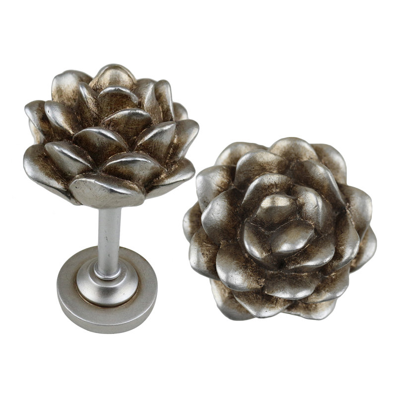 Retenue de rideau Abdisalam Pinecone, Argent antique