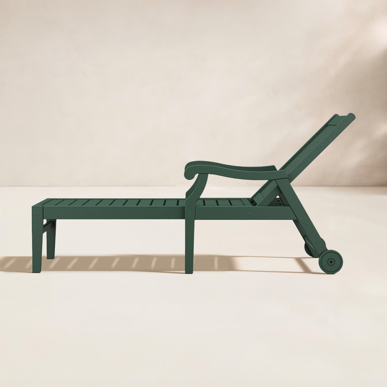 POLYWOOD® Verlyn 30" Patio Chaise Lounge, Green