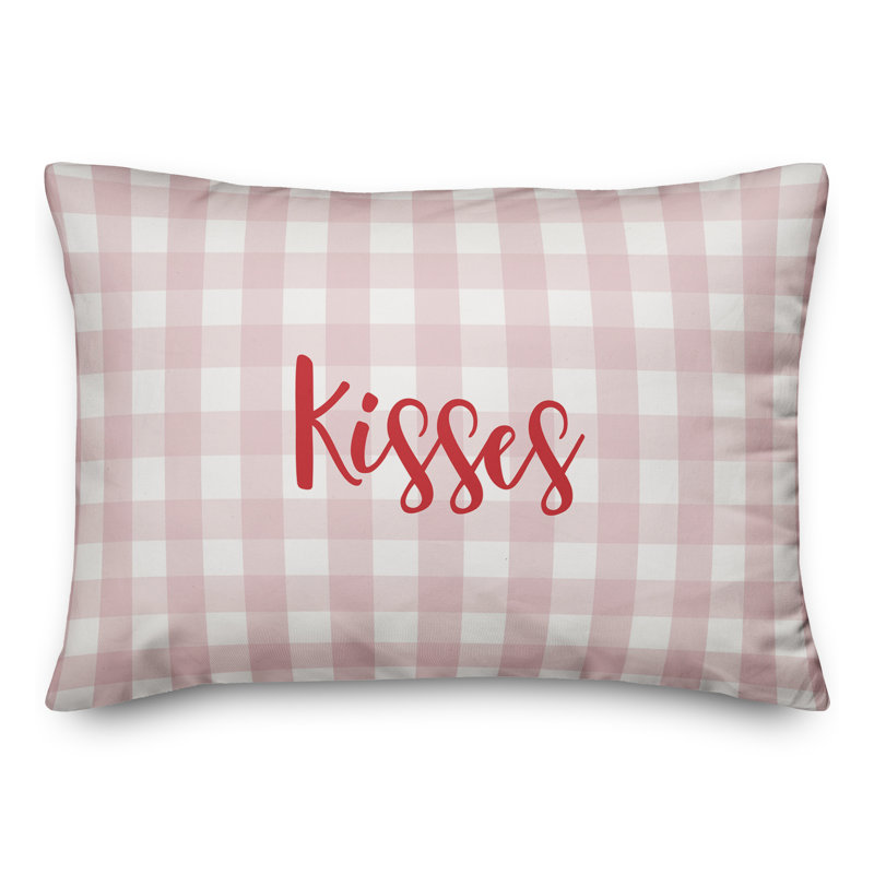  Coussin Kisses, Rouge / rose