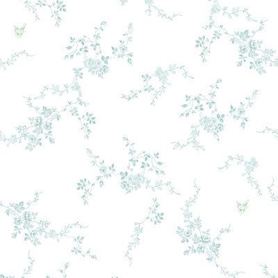 Rachel Ashwell Butterflies Blue Wallpaper