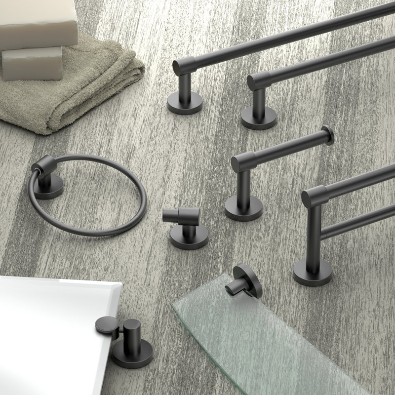 Reveal  Wall Mounted Single Robe Hook | Robe, Towel Hook for Bathroom, Matte Black
