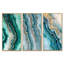 «Agate Dream River III - Green Geode», ensemble de 3 toiles d'art encadrées-129076636-129076634