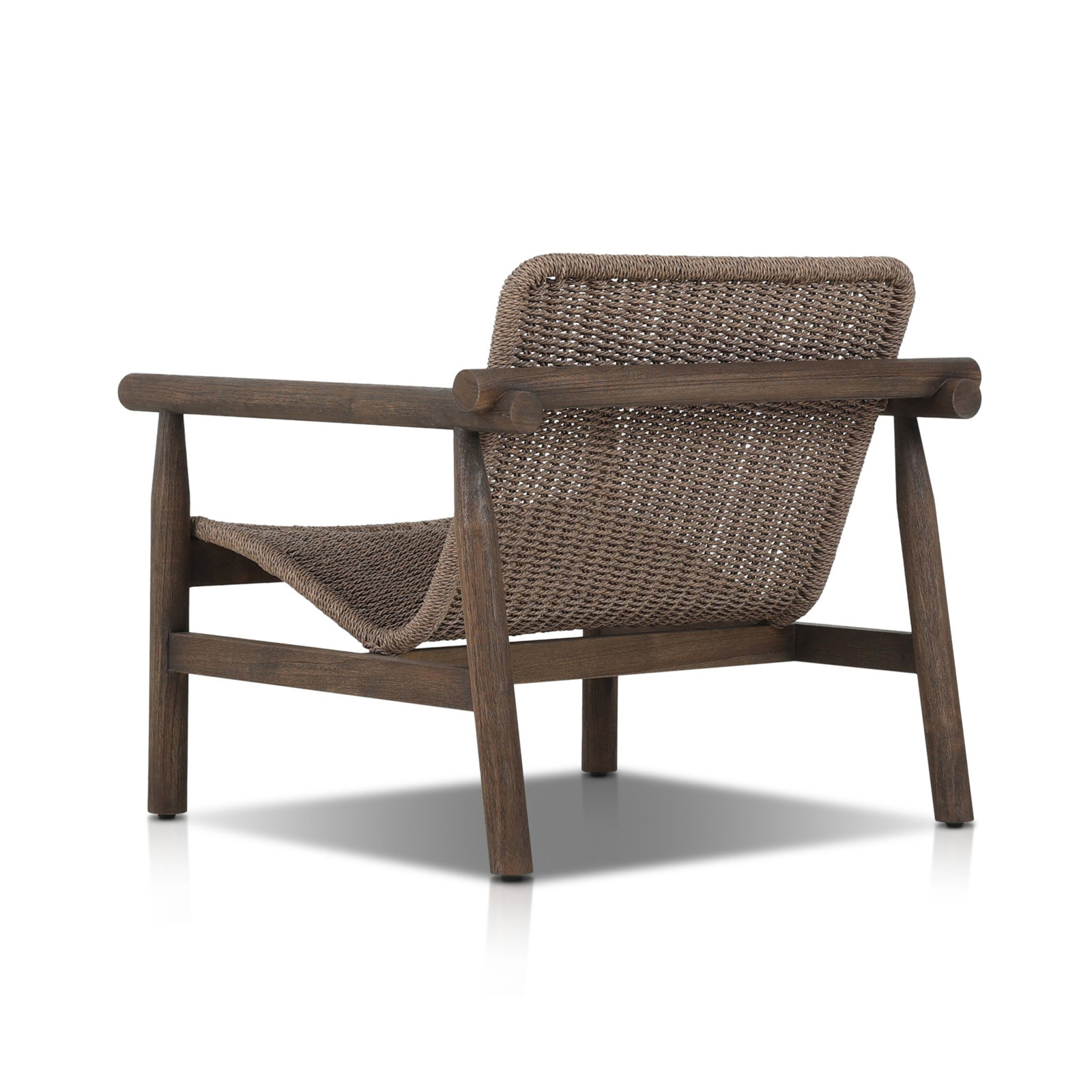 Dume Outdoor Chair, Dark Gray/Dark Brown