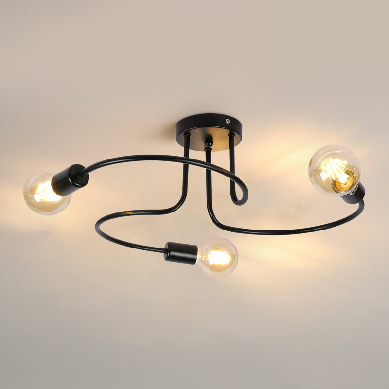 Ayreanna 3-Light Sputnik  Flush Mount Ceiling Light