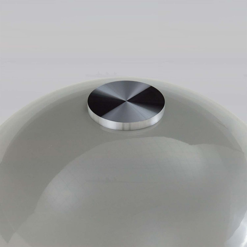 Ensemble de 2 tables basses gigognes, Transparent / brun / blanc