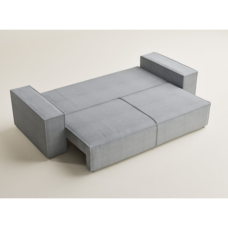3 Seater Reclining Sofa, Light Grey