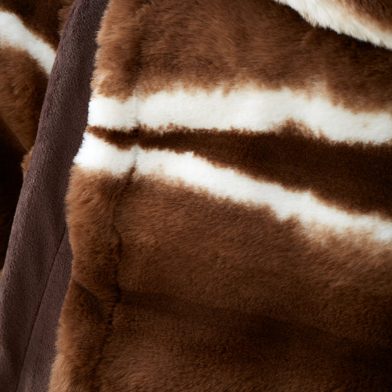 Flint Cosy Faux Fur Blanket Throw