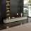 Simple Creative Rectangle TV Cabinet Unfinished TV Stand for TVs up to 88"