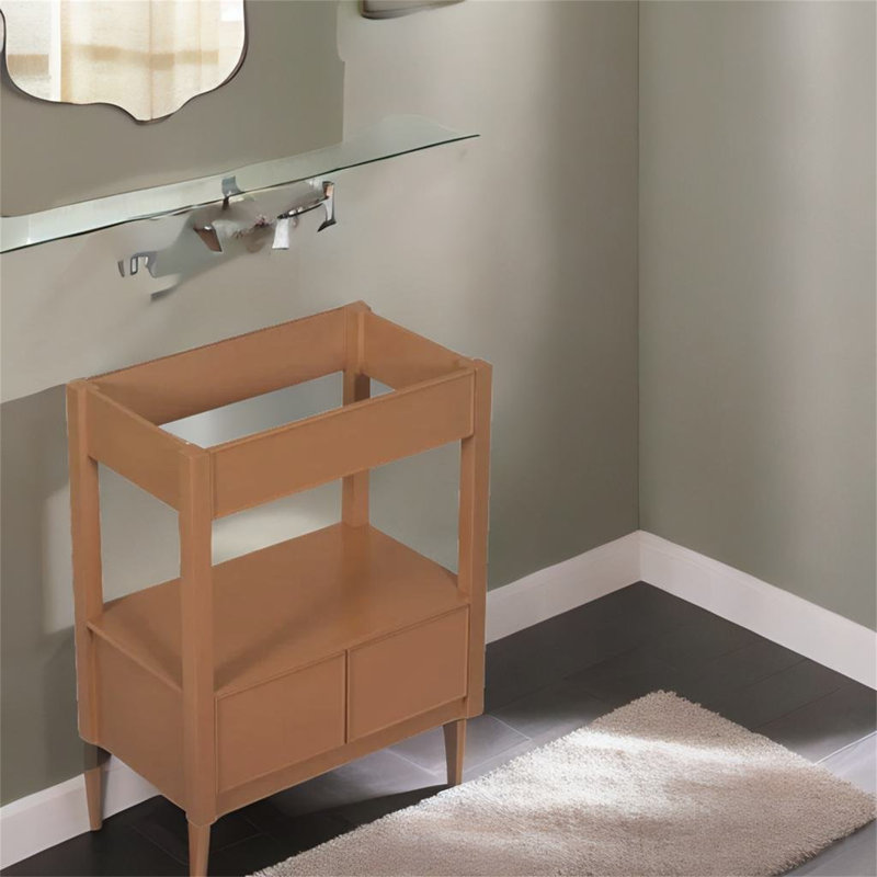 29.4'' Single Bathroom Vanity Base Only, Brown