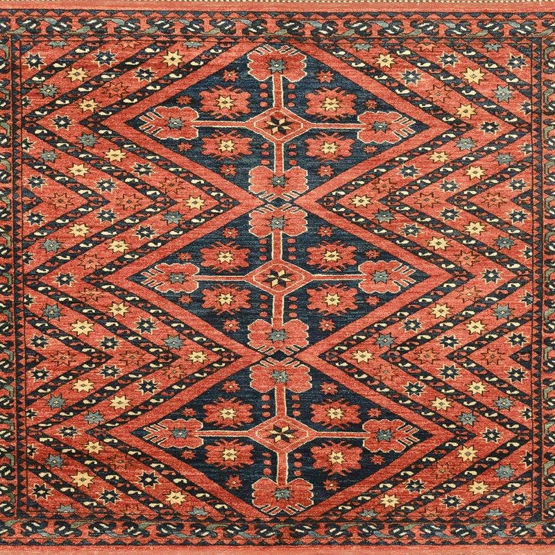 Abstract Indoor Rug, Square 8'