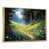 Toile avec cadre flottant or