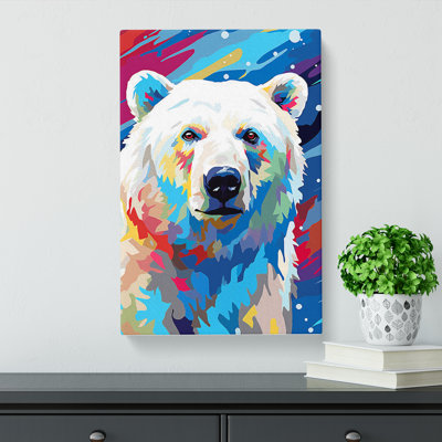 Polar Bear Pop - Wrapped Canvas