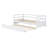 Solid Wood Daybed Frame With Pull-Out Trundle Bed-1303188881