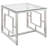 Beaufain Square Tempered Glass Top End Table