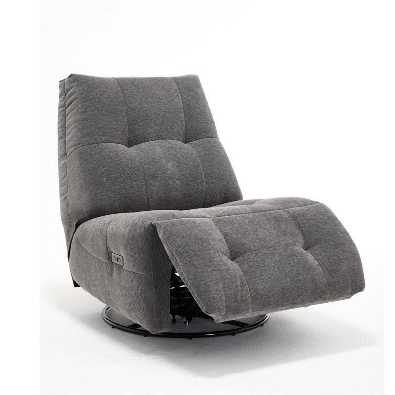 Fauteuil inclinable et pivotant l 32,3 po, Gris