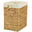 Handmade Rectangular Water Hyacinth Wicker Laundry Hamper With Lid Natural, Large-65598518