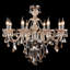 Lustre empire en cristal 8 lumières Champagne