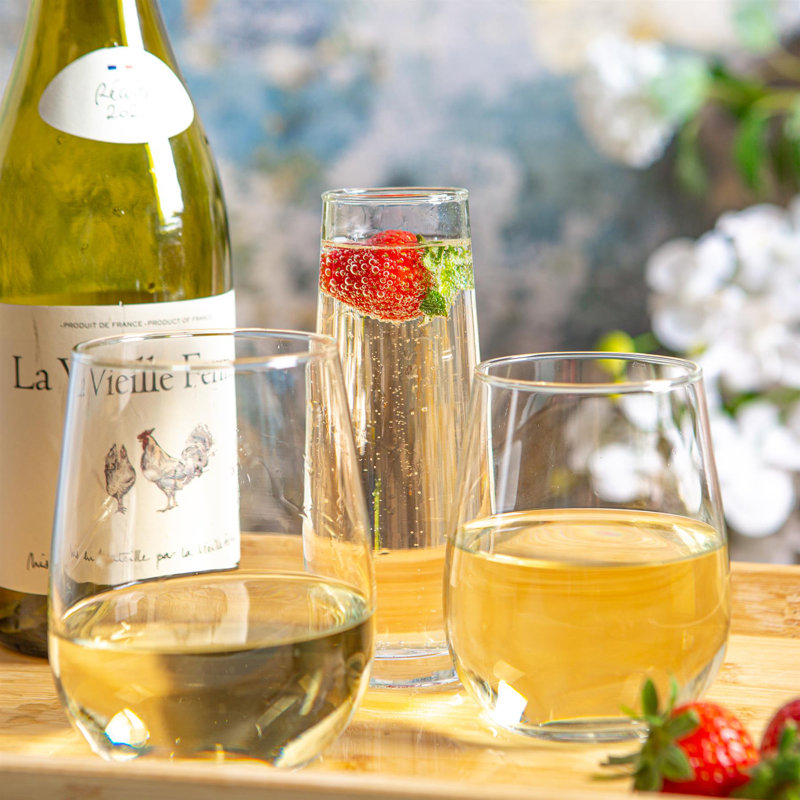 360ml Stemless Wine Glass Set