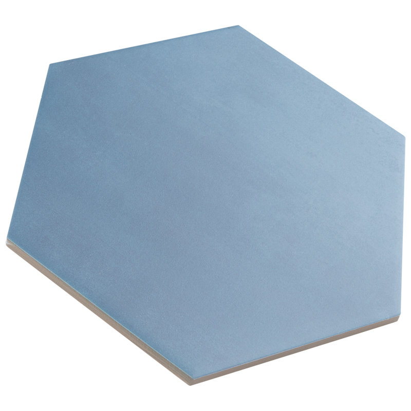 Carreau de porcelaine Horizon Hex 7-3 / 4 "x 9", Bleu