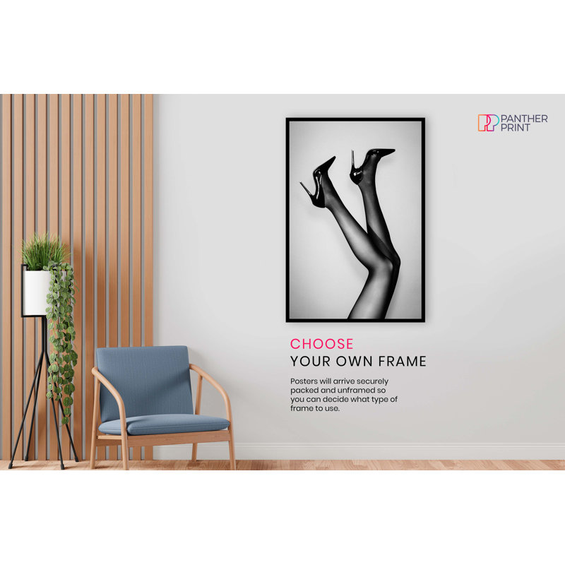 Woman In High Heels Shoes Artistic - No Frame Print, 31cm H x 20cm W