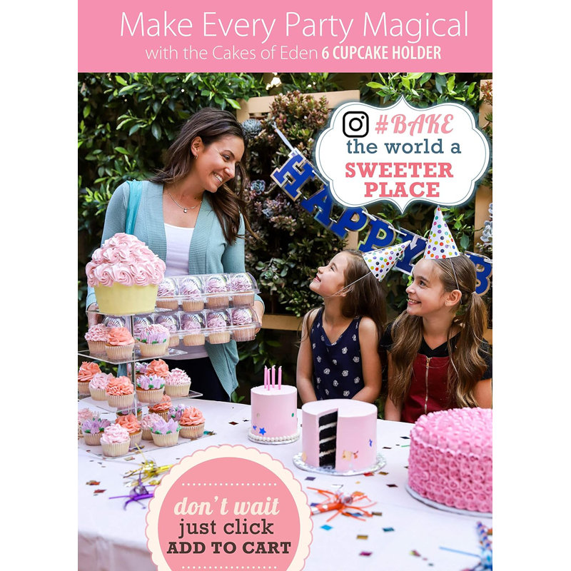 Durable, Cupcake Containers, Cupcake Trays, Plastic Cupcake Containers, To-Go Boxes, Cupcake Trays With LIDS, 12 Cupcakes Per Container, 12 Containers Per Order