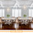 4-Light Distressed White Farmhouse Candelabra Chandelier with Plug-In Cord & Switch, Dimmable, Ideal for Dining, Living & Entryway