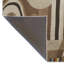 Tapis décoratif multicolore à motifs abstraits et multicolores de couleur brune-1393627752