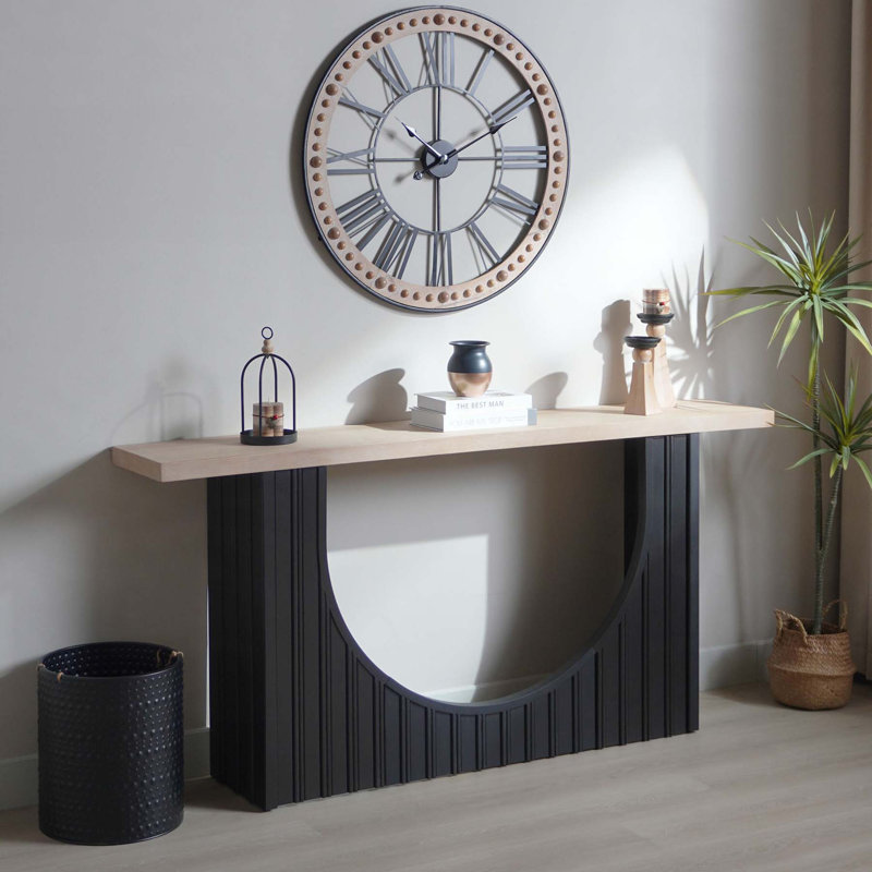 Console Table with Black Arch Base