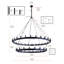 Luminaire suspendu en forme de roue à 2 niveaux avec ampoule E12 et 48 lumières Brisa-2029126715