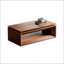 Table basse à plateau relevable avec rangement et hauteur réglable, placage en bois massif, parfaite pour les espaces de vie modernes-1377541026