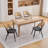 Faux Leather Rattan Back Dining Chairs-2042356579