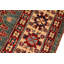Tapis brun / vert / rouge en laine noué à la main 6 pi 10 po x 9 pi 6 po Paavali