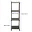  Étagère de rangement à 4 niveaux, support modulaire, étagère de rangement autoportante à 4 niveaux-1205086371