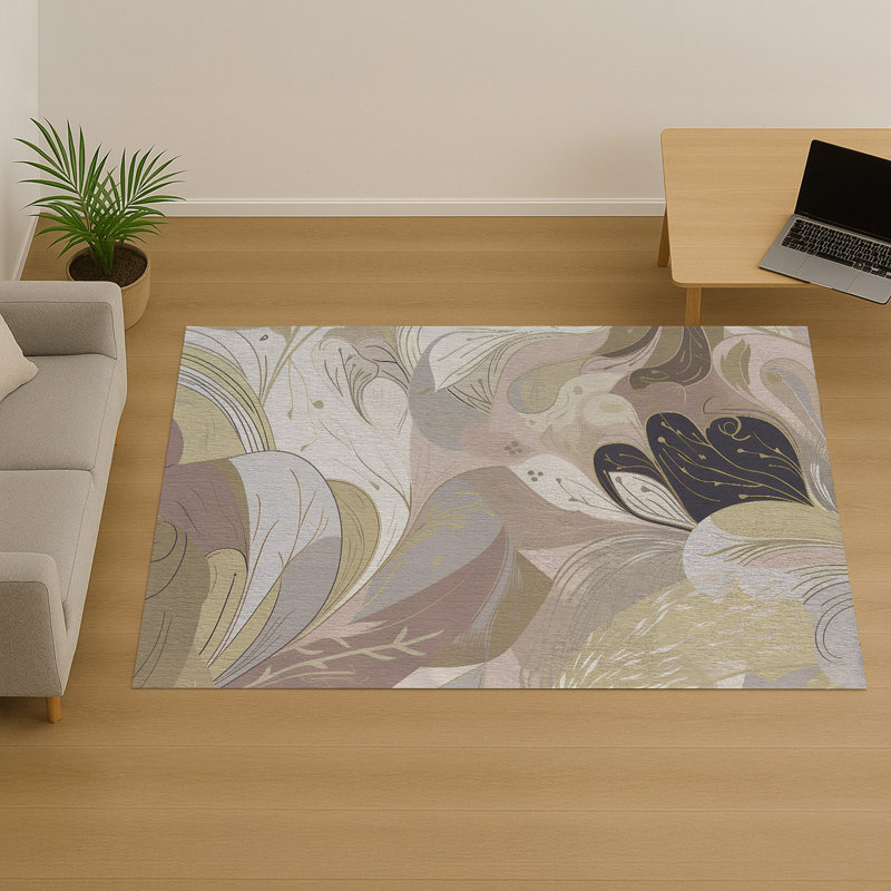 Abstract Area Rug, Rectangle 90 x 150 cm