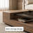 Solid Wood Coffee Table Open Storage Wide Top