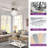 52" Atos 5 - Blade Cystal Ceiling Fan with Remote Control and Light Kit Included