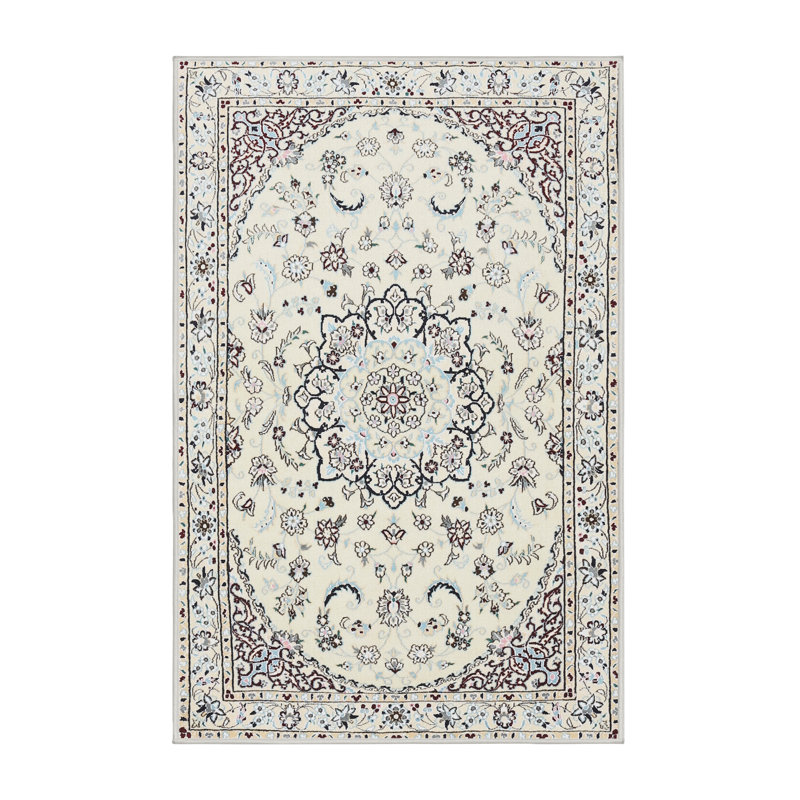 Tapis gris/beige traditionnel, Rectangle 3 pi x 5 pi