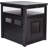 ECOFLEX XL Cat Litter Box Enclosure End Table in Black-1975998834